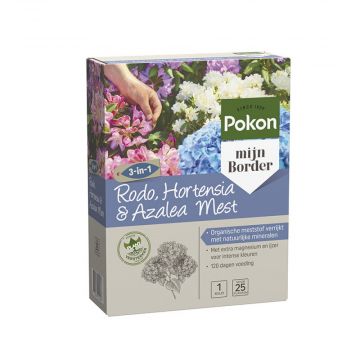 Pokon Rhodo, Hortensia & Azalea Voeding 1kg (voor 25 planten)